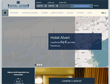 Tablet Screenshot of hotelalveri.it